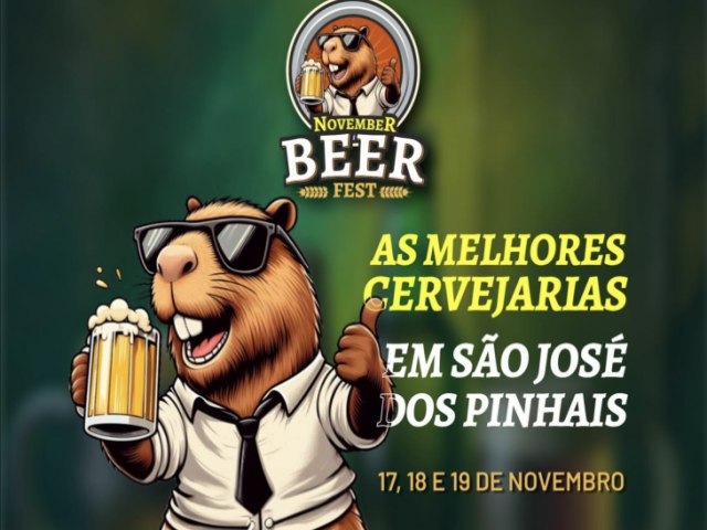 November Beer Fest agita So Jos dos Pinhais com cerveja artesanal, gastronomia e msica boa
