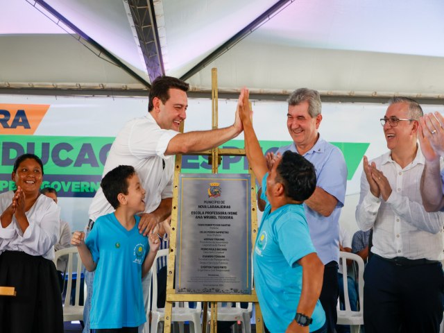 Nova Laranjeiras: governador inaugura 1 Escola de Educao Especial feita pelo Estado