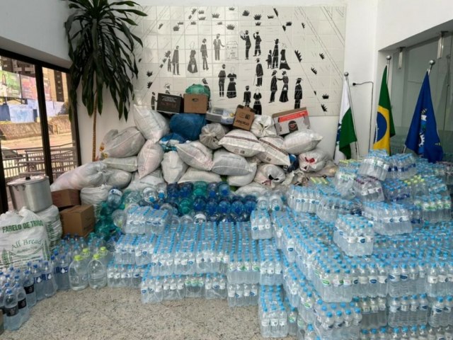 C�mara Municipal envia doa��es para os desabrigados no Rio Grande do Sul