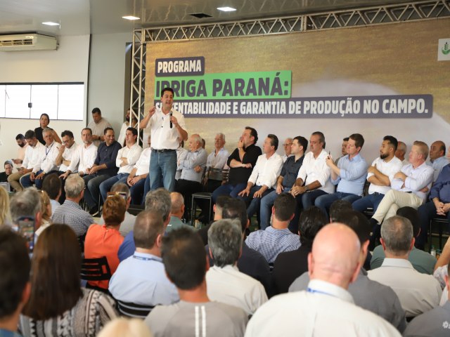 Governador lana programa de irrigao no campo com juros subsidiados pelo Estado