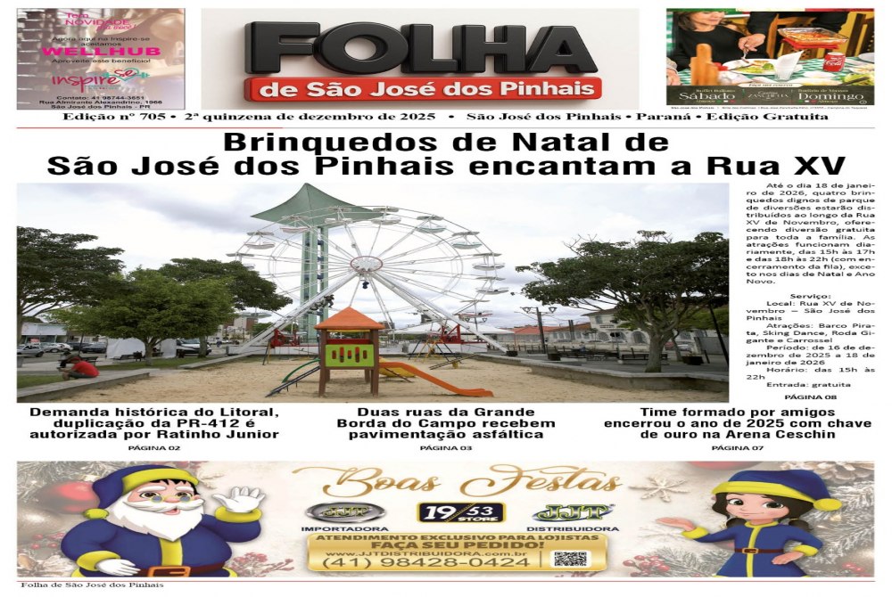 Folha de S�o Jos� dos Pinhais Edi��o 705