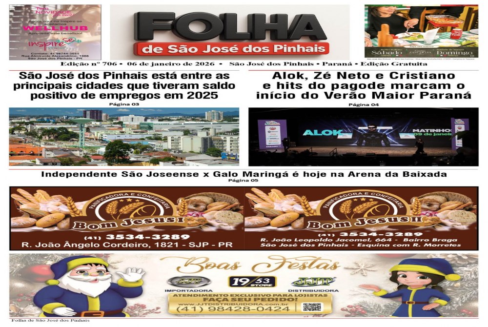 Folha de S�o Jos� dos Pinhais Edi��o 706
