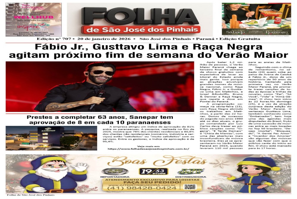 Folha de S�o Jos� dos Pinhais Edi��o 707