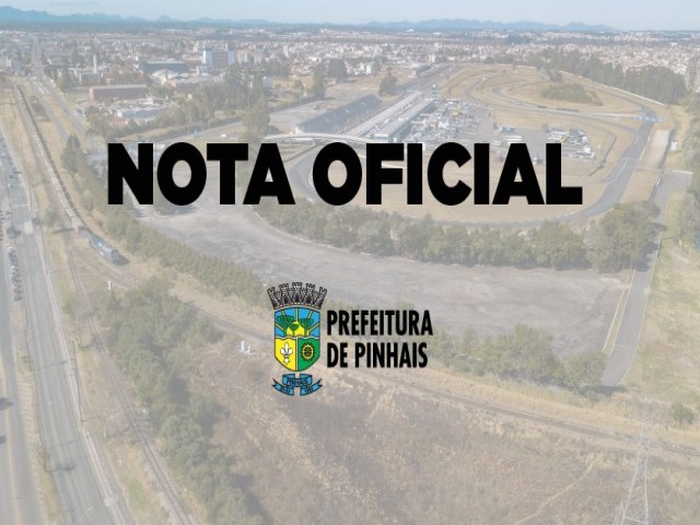 Nota oficial - rea do Autdromo