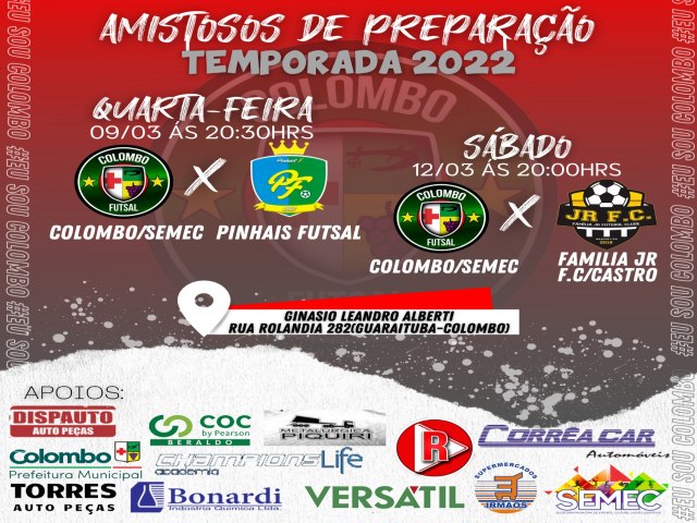 Pinhais Futsal faz jogo amistoso em preparao para a Srie Bronze 2022