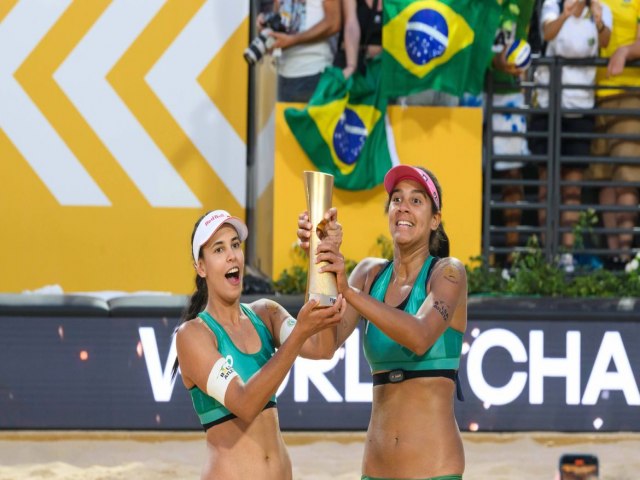 Brasil  campeo mundial de vlei de praia com Duda e Ana Patrcia