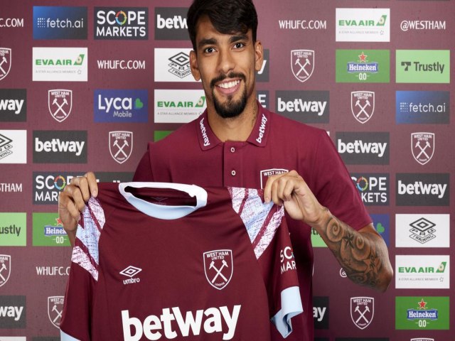 West Ham anuncia contratao do brasileiro Lucas Paquet