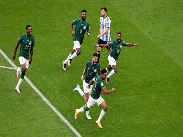 Arbia Saudita bate Argentina de Messi em 1 zebra da Copa do Catar