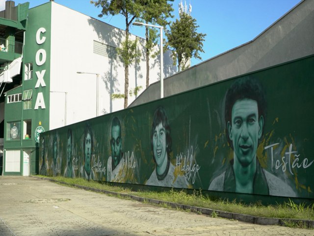 Mural de dolos do Coritiba  finalizado