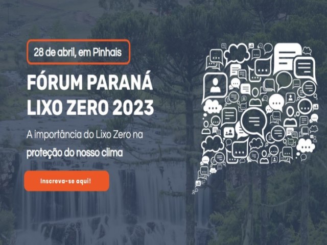 1 Frum Paran Lixo Zero 2023 est com as inscries abertas