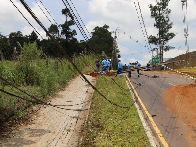 Aps 24 horas de reparos, Copel recupera energia em 98% das casas atingidas pelos temporais