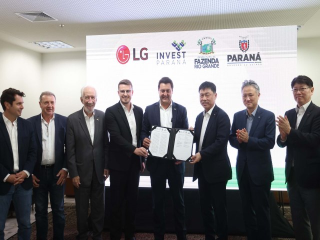 Paran firma acordo com a LG para receber nova fbrica no Brasil