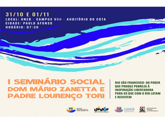 O I Seminário Social Dom Mário Zanetta e Padre Lourenço Tori será realizado na UNEB 