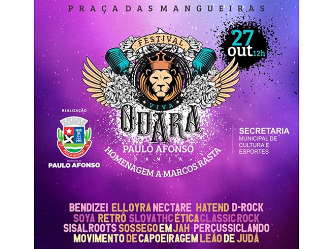 Festival Viva Odara, que contempla bandas alternativas, será realizado neste domingo 27, na Praça das Mangueiras