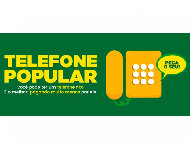 Telefone Popular e a Banda Larga Popular com tarifa reduzida