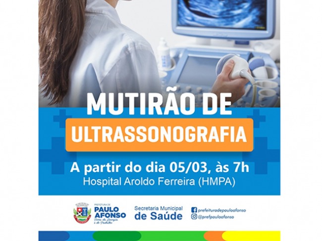 Mutirão de ultrassonografia atende necessidades da população em diversas áreas