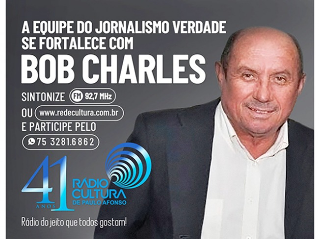 Bob Charles volta à Rádio Cultura e dá uma força para o jornalismo da emissora pioneira de Paulo Afonso