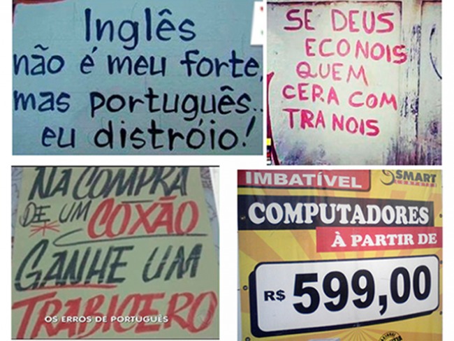 Para os estudantes de português – erros, aberrações e inconveniências