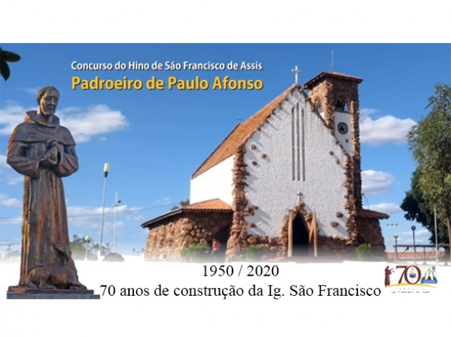 Pauloafonsino Bené Lins é o vencedor da letra do hino comemorativo dos 70 anos da igreja de São Francisco de Assis 