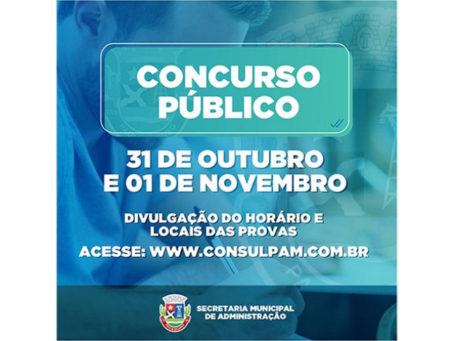 Consulpam divulga datas, horários e locais de provas do concurso público da Prefeitura de Paulo Afonso