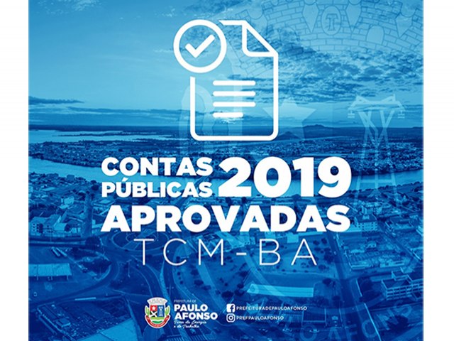 Contas de 2019 da Prefeitura de Paulo Afonso são aprovadas pelo TCM