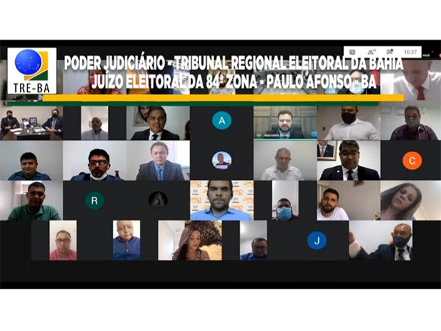 Justiça Eleitoral realiza cerimônia de diplomação dos eleitos de Paulo Afonso e Glória em solenidade online