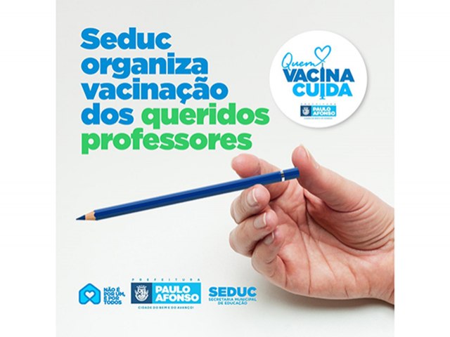 Seduc organiza vacinação contra a covid para os professores municipais