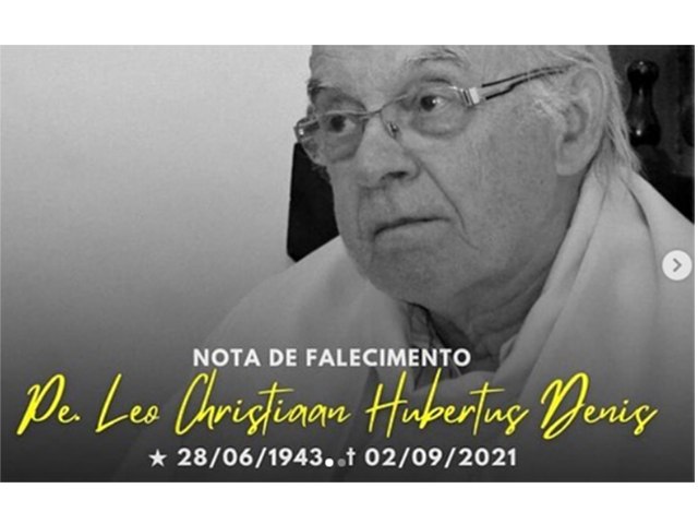 Falecimento do Padre Léo Christiaan Hubertus Denis.