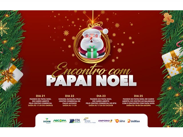 Entidades promovem desfile de Papai Noel pelas ruas de Paulo Afonso