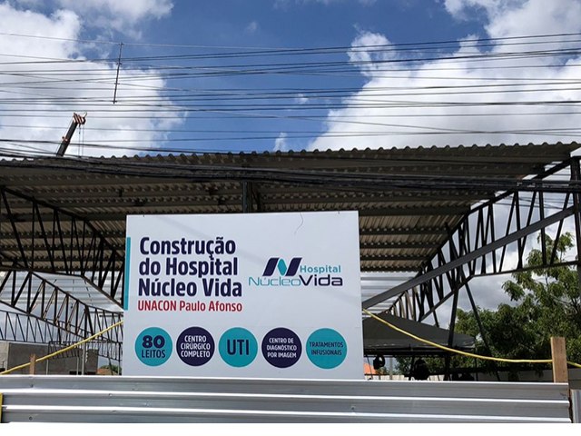 Hospital Núcleo Vida Unacon está sendo construído no BTN. É mais uma alternativa na saúde com a previsão de geração de 200 empregos diretos