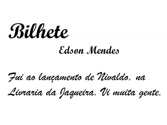 BILHETE