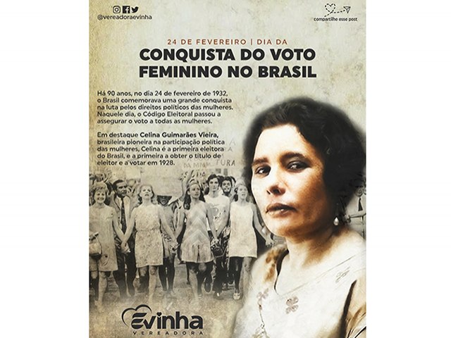 24 de fevereiro: 90 anos do voto feminino. Em 63 anos, a Câmara de Paulo Afonso só teve 10 vereadoras