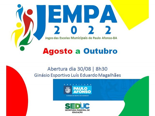 JEMPA tem incio nesta tera-feira (30) e rene alunos da rede municipal em diversas modalidades esportivas