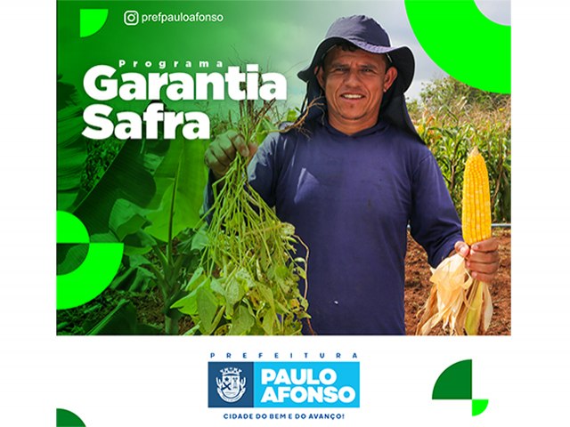 Seagri convoca produtores rurais a se inscreverem no Garantia Safra at 15 de fevereiro