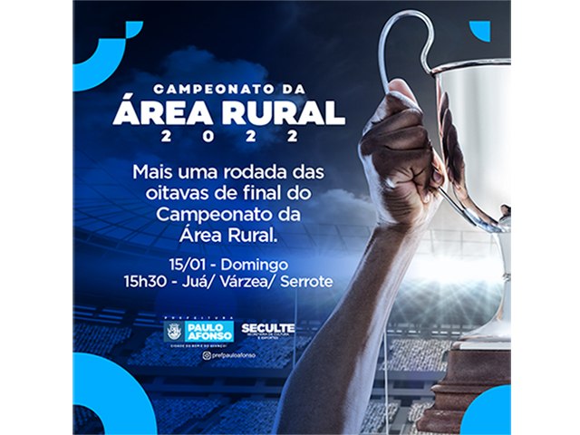 ESPORTES & AO - Mais trs jogos das oitavas de final do Campeonato da rea Rural acontecem neste domingo (15) 