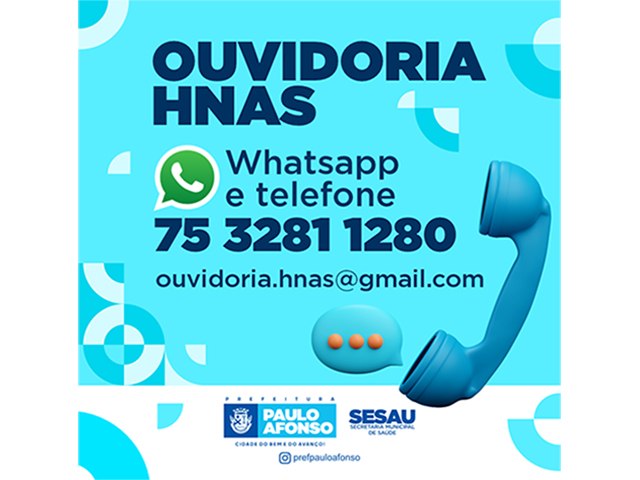 Ouvidoria do HNAS/UPA passa a atender com telefone e WhatsApp