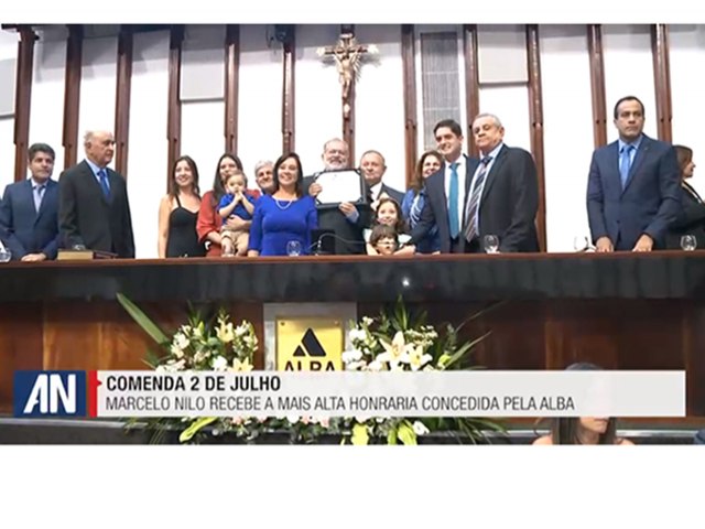 Ex-Deputado Marcelo Nilo recebe Comenda 2 de Julho em Sesso Especial da Assembleia Legislativa da Bahia  31 de agosto 2023.