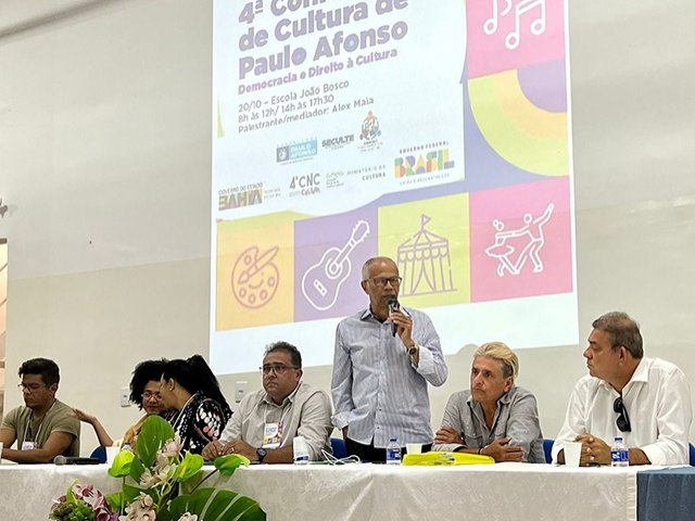 Paulo Afonso promove a 4 Conferncia de Cultura 