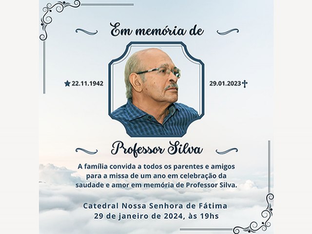 Professor Silva – Um ano de saudades! 