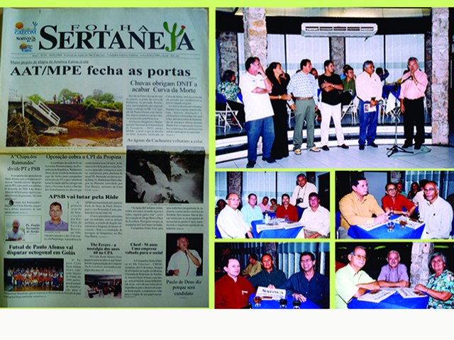 FEVEREIRO DE 2004. 20 ANOS DE VIDA DO JORNAL FOLHA SERTANEJA