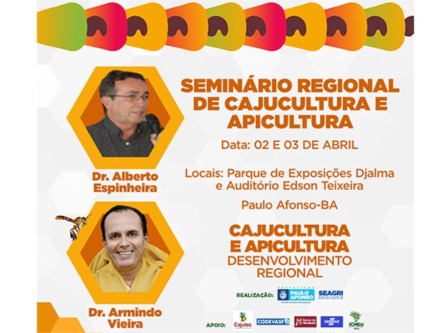 Seminrio Regional da Cajucultura e Apicultura reunir produtores nos dias 2 e 3 de abril