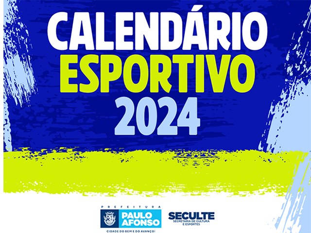 Calendrio Esportivo 2024 rene diversas modalidades 