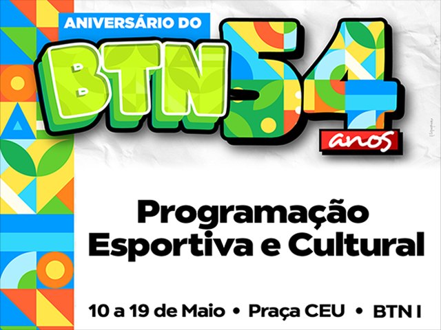 BTN completa 54 anos com shows de Luanzinho Moraes, O Kanalha, Adeyse Alves, Pricles Santana e programao esportiva 
