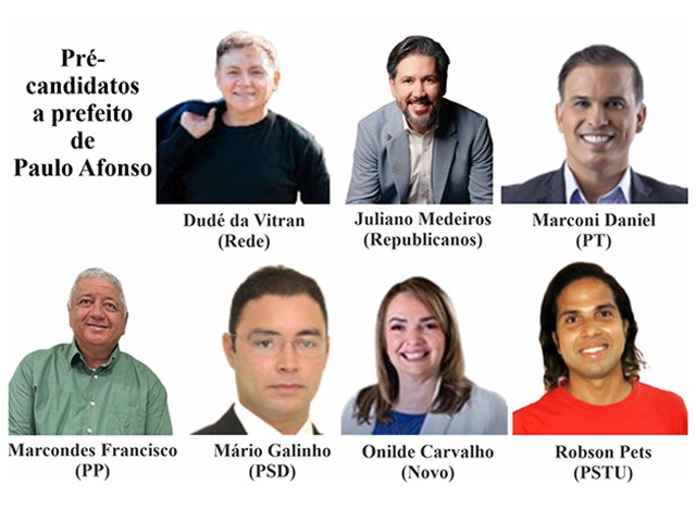 Sete pr-candidatos a prefeito seguem rumo s Convenes Partidrias em Paulo Afonso. Quem ganhar, vai administrar um oramento de mais de R$.535 milhes em 2025