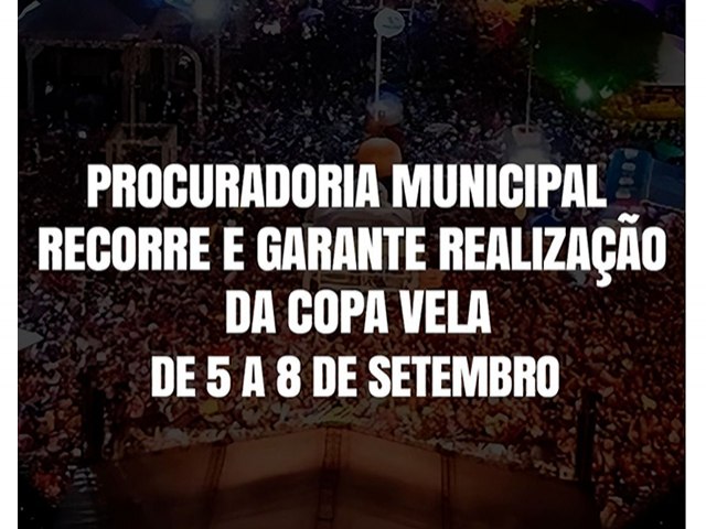 Tribunal de Justia da Bahia acata pedido de suspenso de liminar e de sentena feito pelo Municpio de Paulo Afonso e garante a realizao da Copa Vela