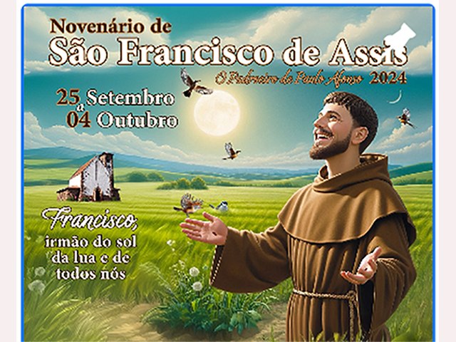 Parquia de So Francisco, na Diocese de Paulo Afonso, realiza novenrio do padroeiro do municpio at 4 de outubro