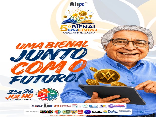 Paulo Afonso sediar� a primeira Bienal do Livro do Brasil com incentivo cultural em criptomoeda