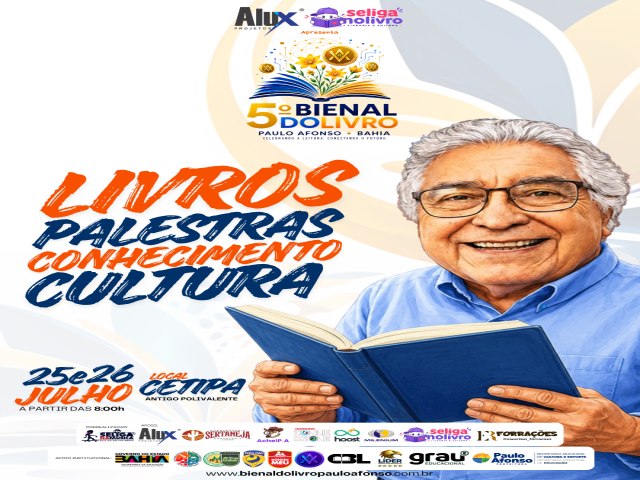 Julho marca a contagem regressiva para a 5� Bienal do Livro de Paulo Afonso