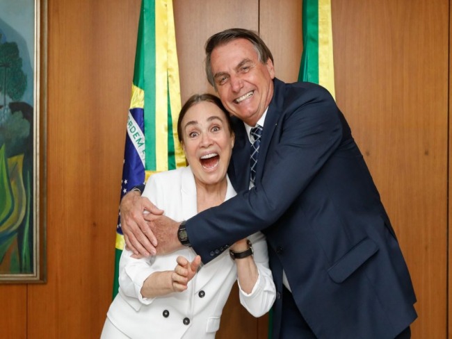 A lenda da cultura brasileira se rene com o mito Bolsonaro