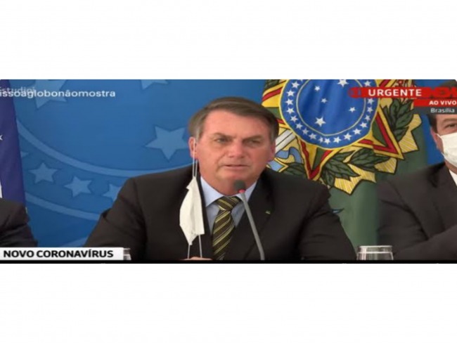A globo usa a pandemia do coronavrus para debochar do presidente Bolsonaro  
